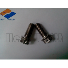 concave Gr5 titanium flange head bolt with safty holes